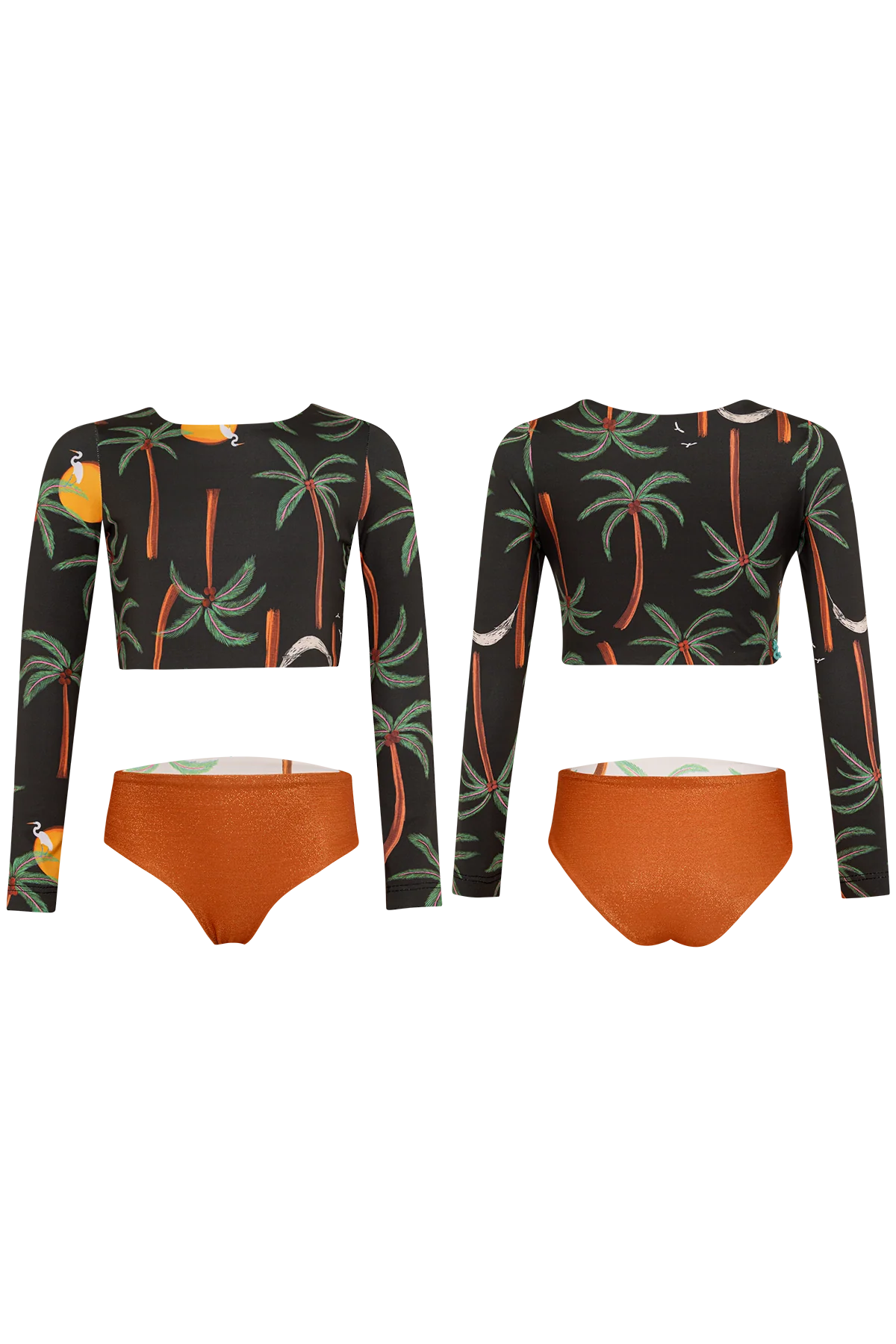 PALMERAS NEGRO SUN LONGSLEEVE BIKINI
