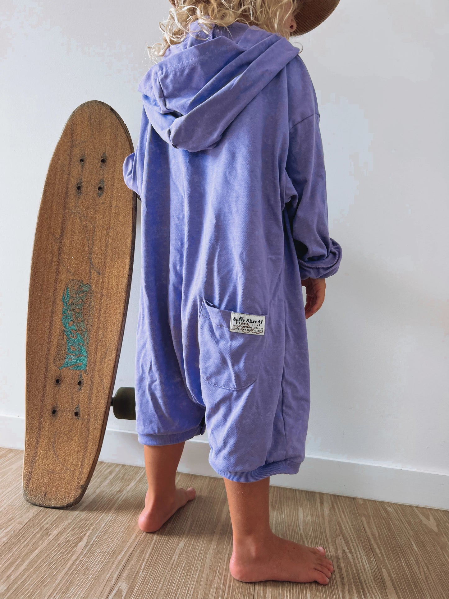 BAGGY HODDED JUMPSUIT SUN SURF PURPLE