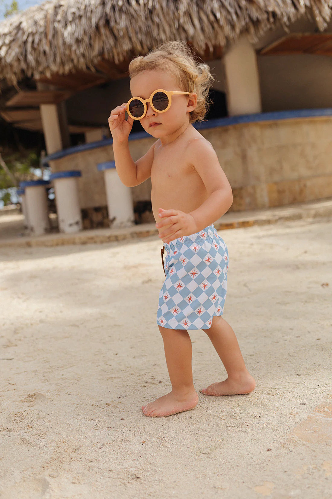GAEL CANNES VINTAGE BLUE SWIM SHORT
