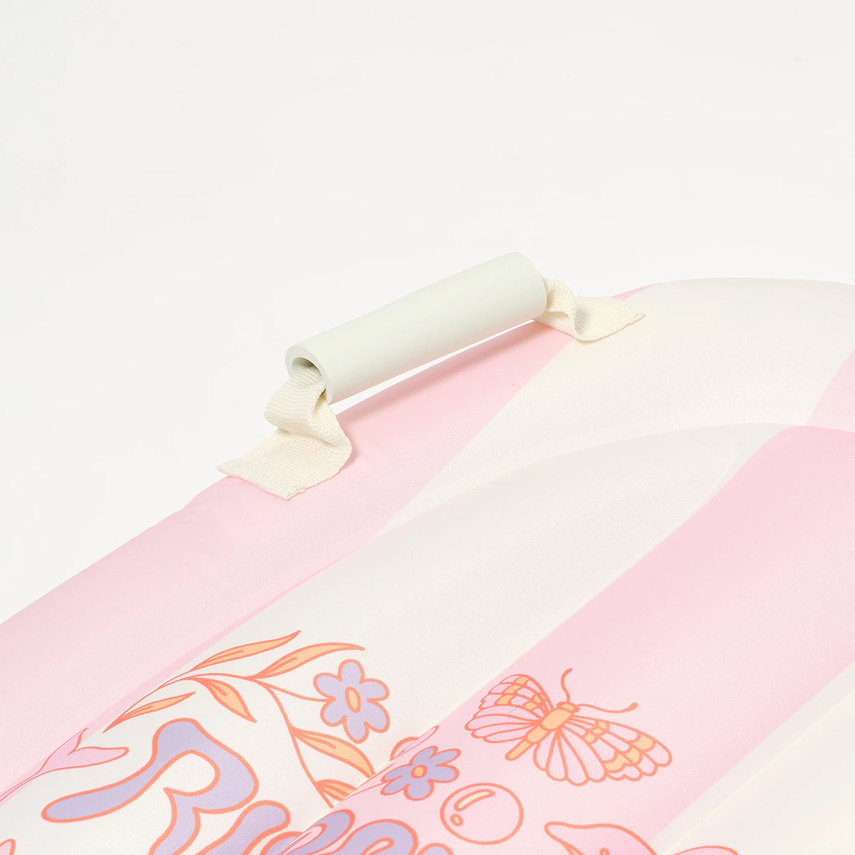 KIDS SURF MAT DOLPHIN SURF PINK STRIPE