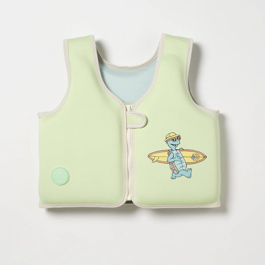 SWIM VEST SHRED TURTLE AQUA