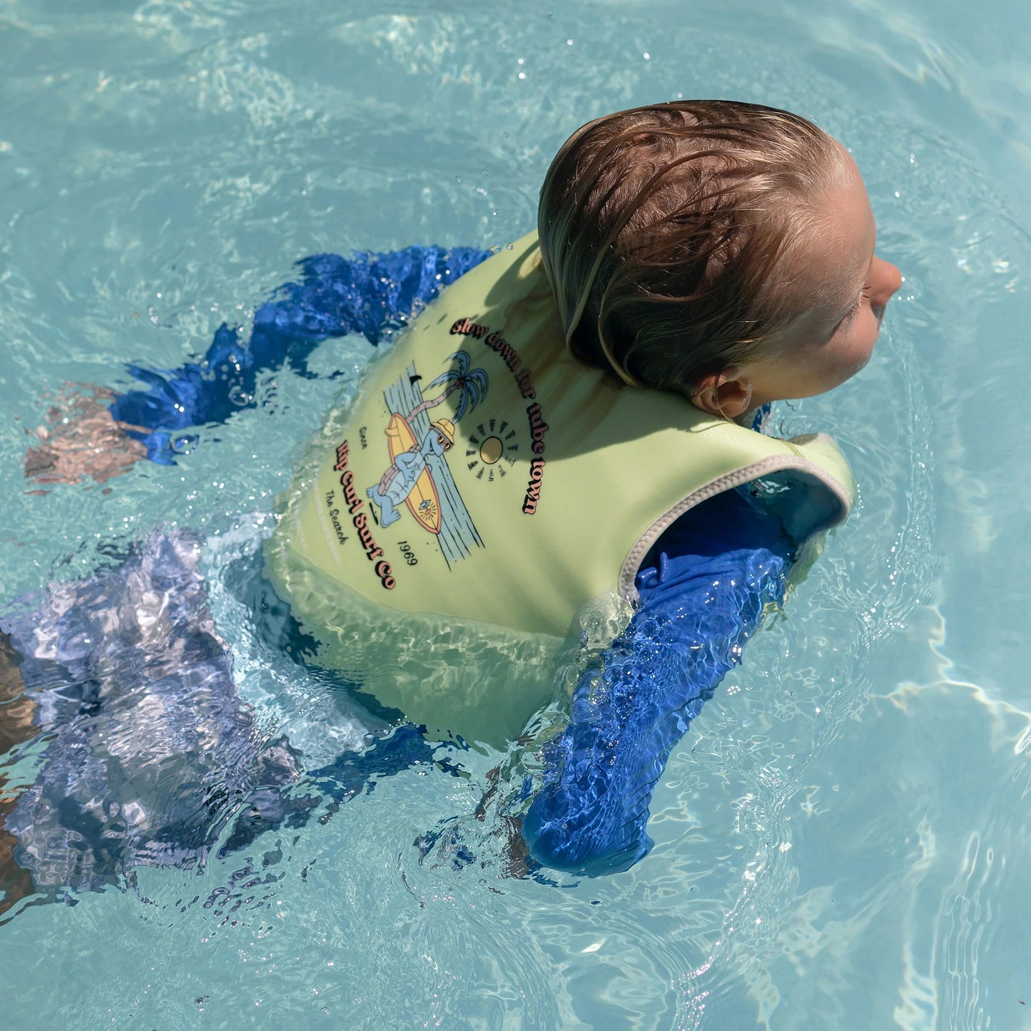 SWIM VEST SHRED TURTLE AQUA