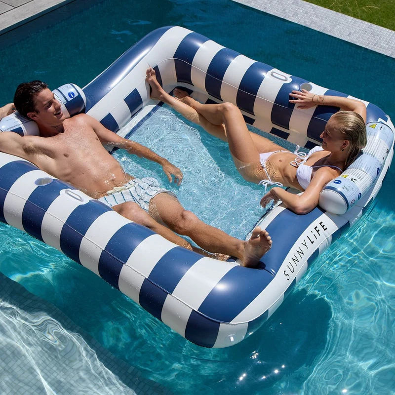 DELUXE TWIN HAMMOCK LE WEEKEND NAVY STRIPE