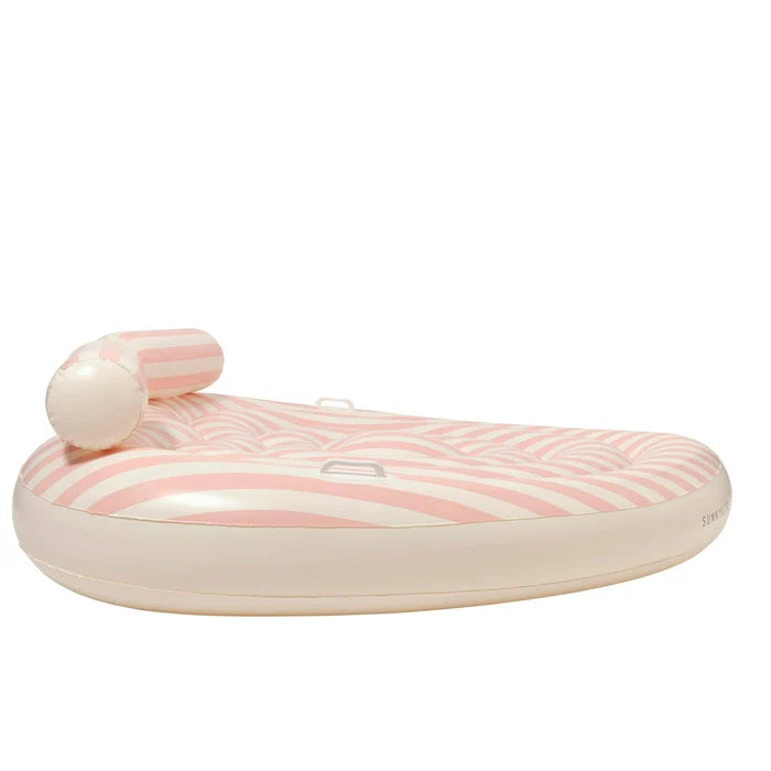 TWIN HEART LIE-ON STOLE MY HEART PINK STRIPE