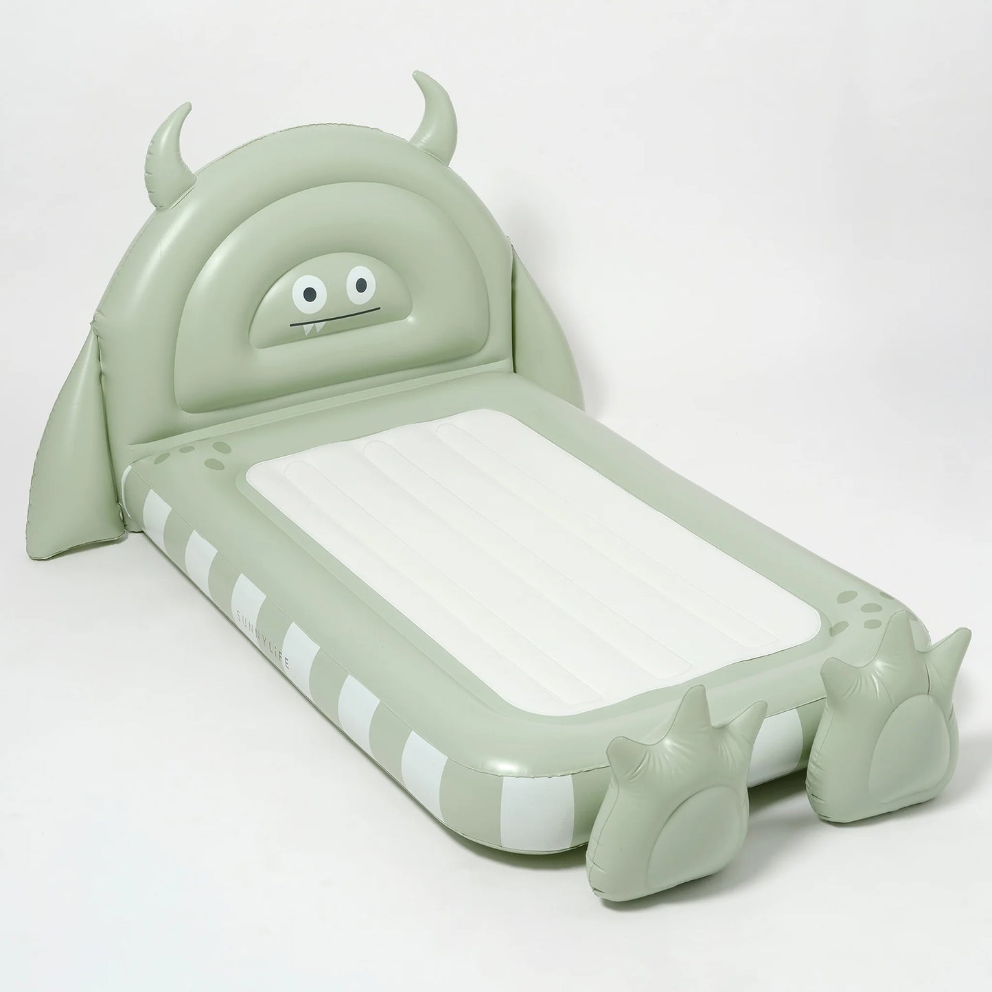 KIDS SLEEPOVER BED MONSTER SAGE