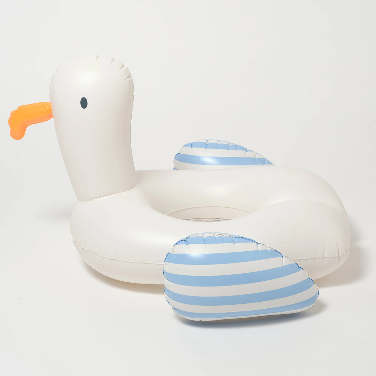 KIDS TUBE POOL RING SID THE SEAGULL BLUE STRIPE