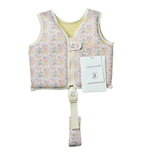 SWIM VEST INTO THE GARDEN DITSY FLORAL