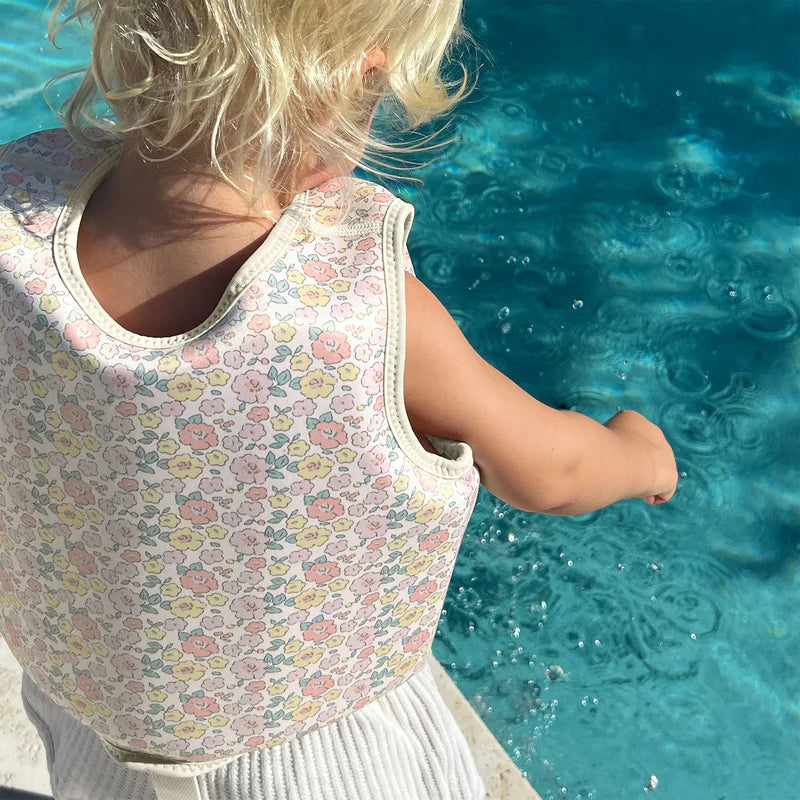 SWIM VEST INTO THE GARDEN DITSY FLORAL