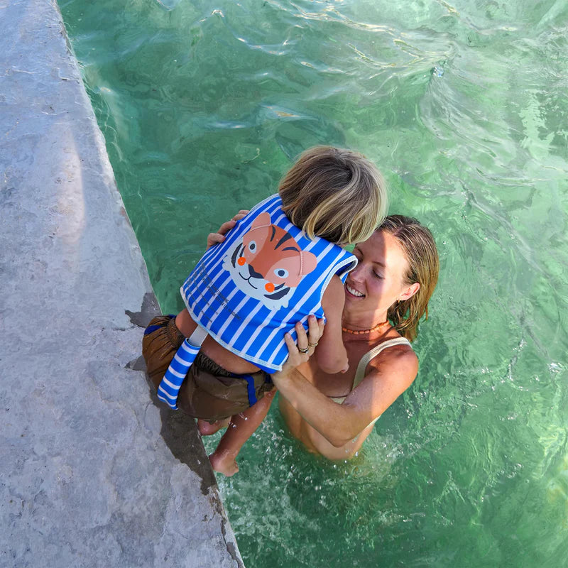 SWIM VEST TINO THE TIGER BLUE