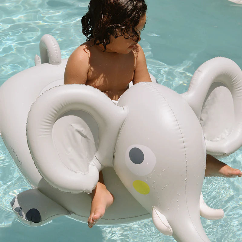 KIDS RIDE ON FLOAT ELI THE ELEPHANT GREY