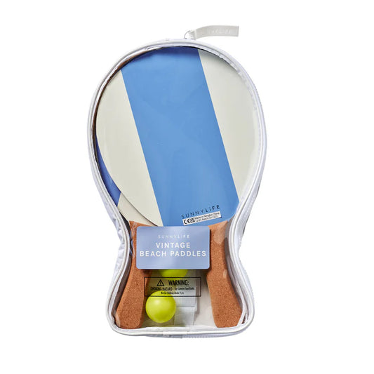 VINTAGE BEACH PADDLE SET LA MER MED BLUE