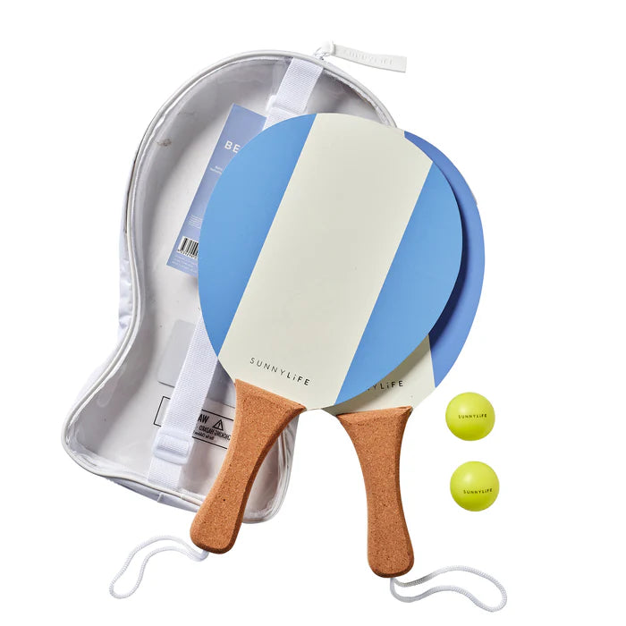 VINTAGE BEACH PADDLE SET LA MER MED BLUE