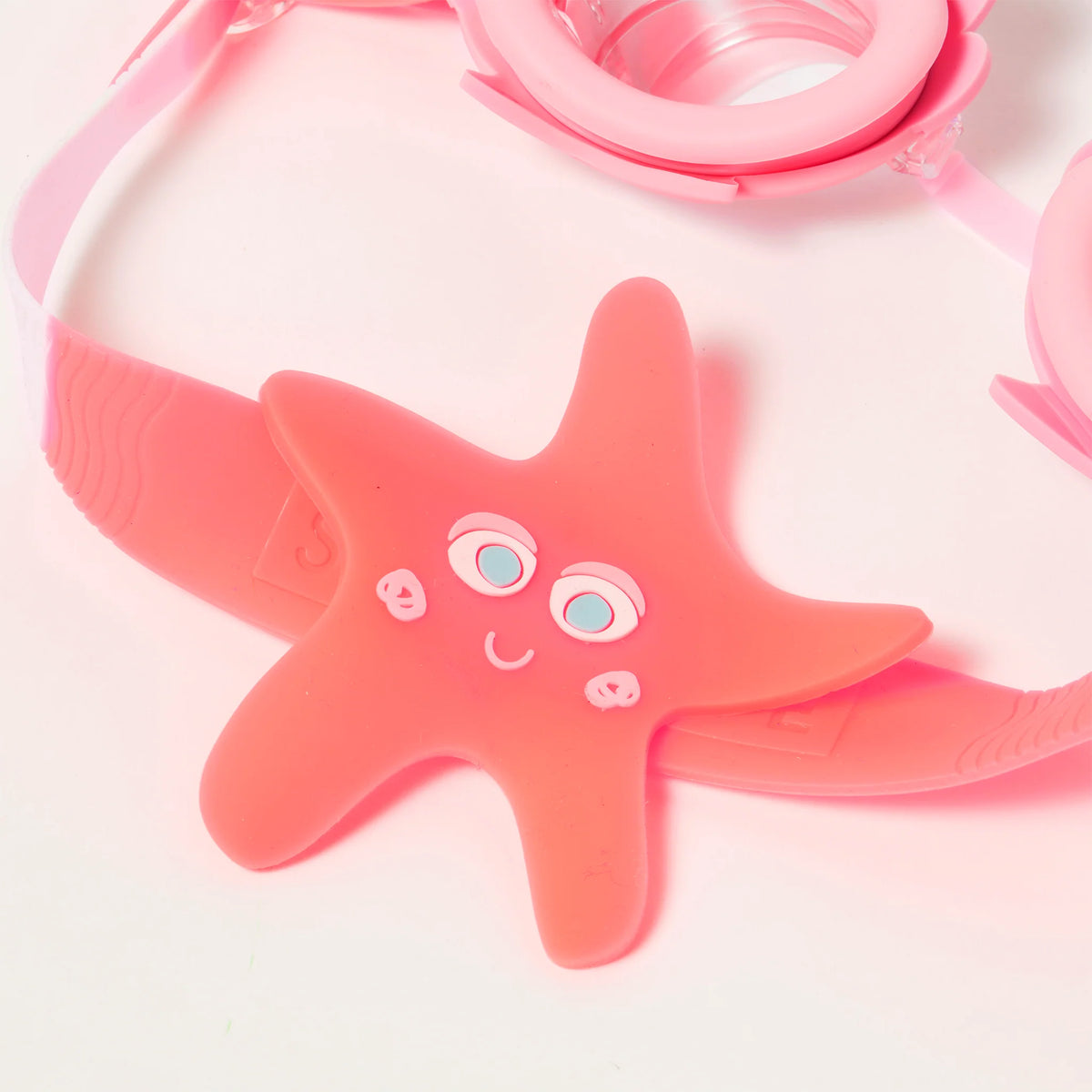MINI SWIM GOGGLES MELODY THE MERMAID NEON STRAWBERRY