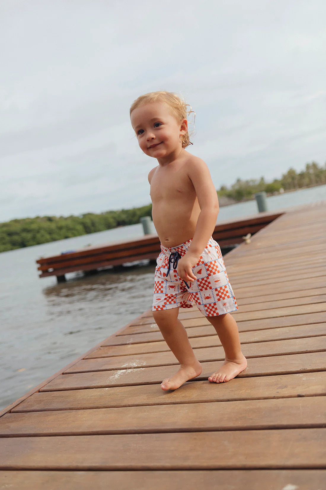 GAEL ST TROPEZ TERRACOTA SWIM SHORT
